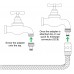 1/2in - 3/4in Quick Connector Tap Adapter